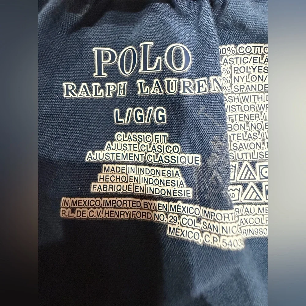 Polo by Ralph Lauren Navy Boxers with Pony Pattern All Over size L